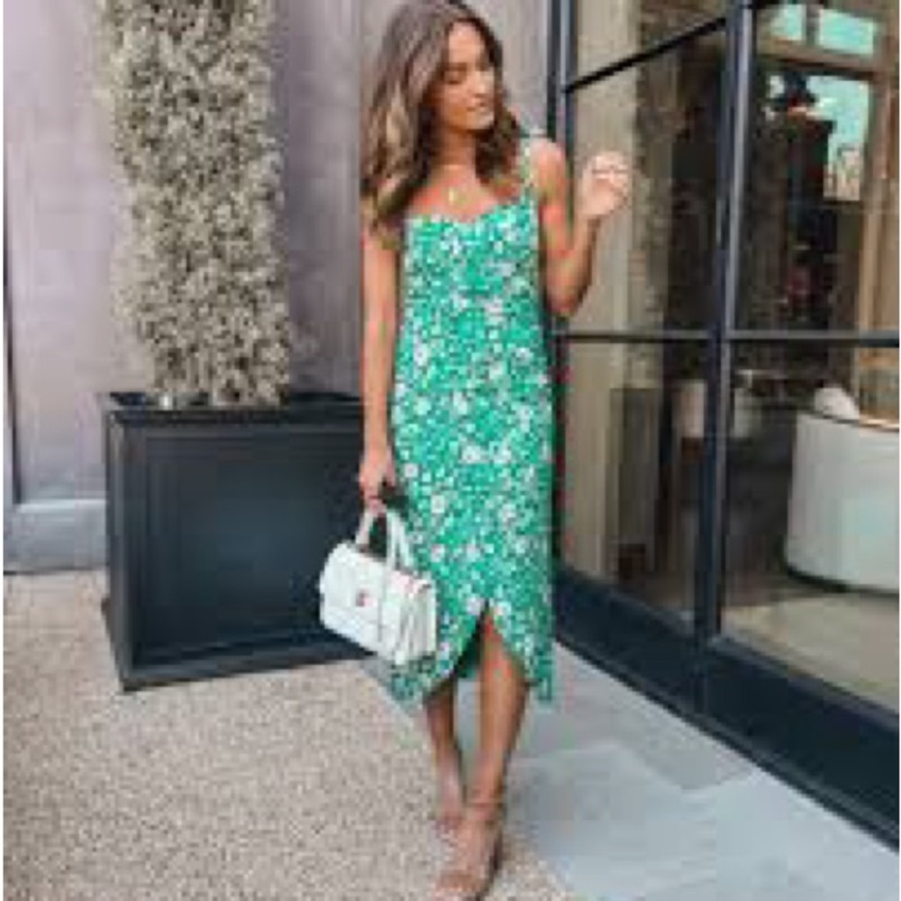 WAYF Mailbu Faux Wrap Dress